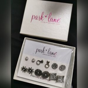 Park Lane Silver and Black Earrings Set